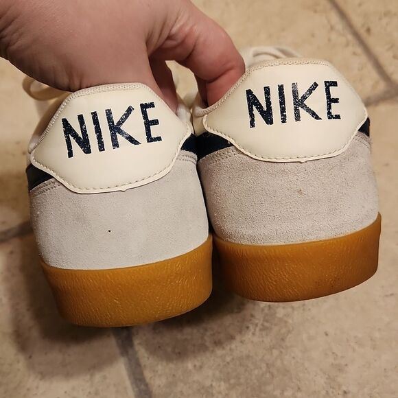 Nike Men's "Killshot 2" White Leather Shoes w/ Navy Blue Swoosh Size 11 - Picture 5 of 12